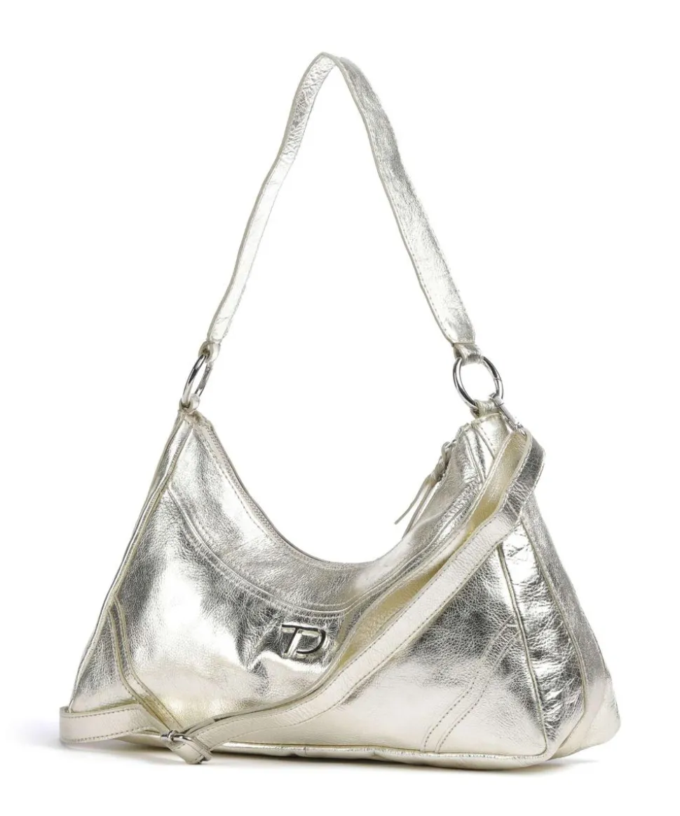 Salvatorgasse 3 Schultertasche genarbtes Rindsleder gold