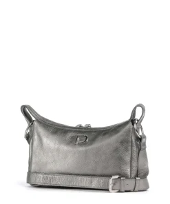 Salvatorgasse 4 Schultertasche genarbtes Rindsleder silber