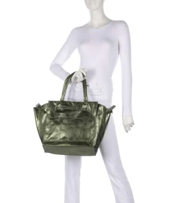 Salvatorgasse 10 Shopper genarbtes Rindsleder dunkelgrün