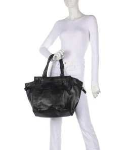 Salvatorgasse 10 Shopper genarbtes Rindsleder schwarz