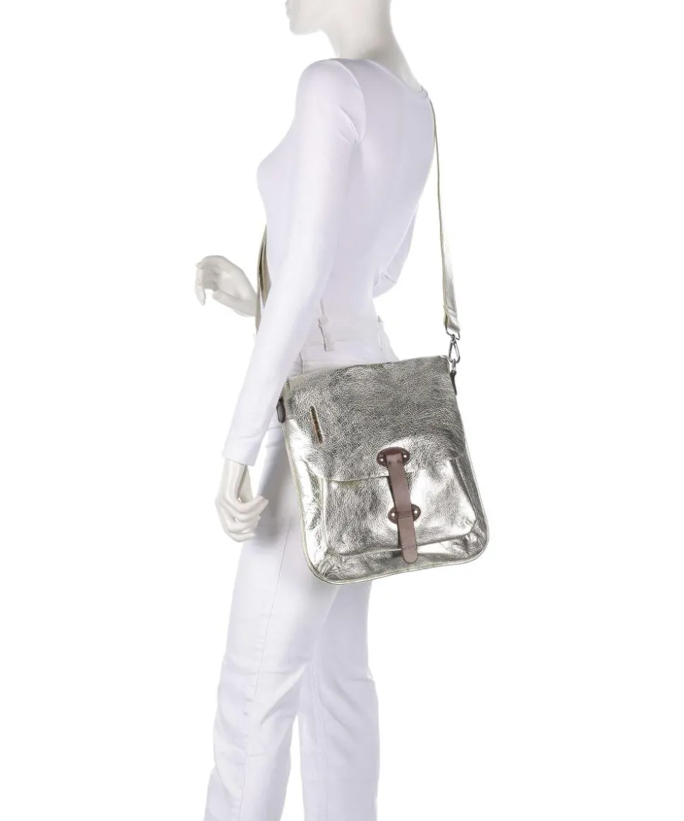 Salvatorgasse 2 Umhängetasche genarbtes Rindsleder gold