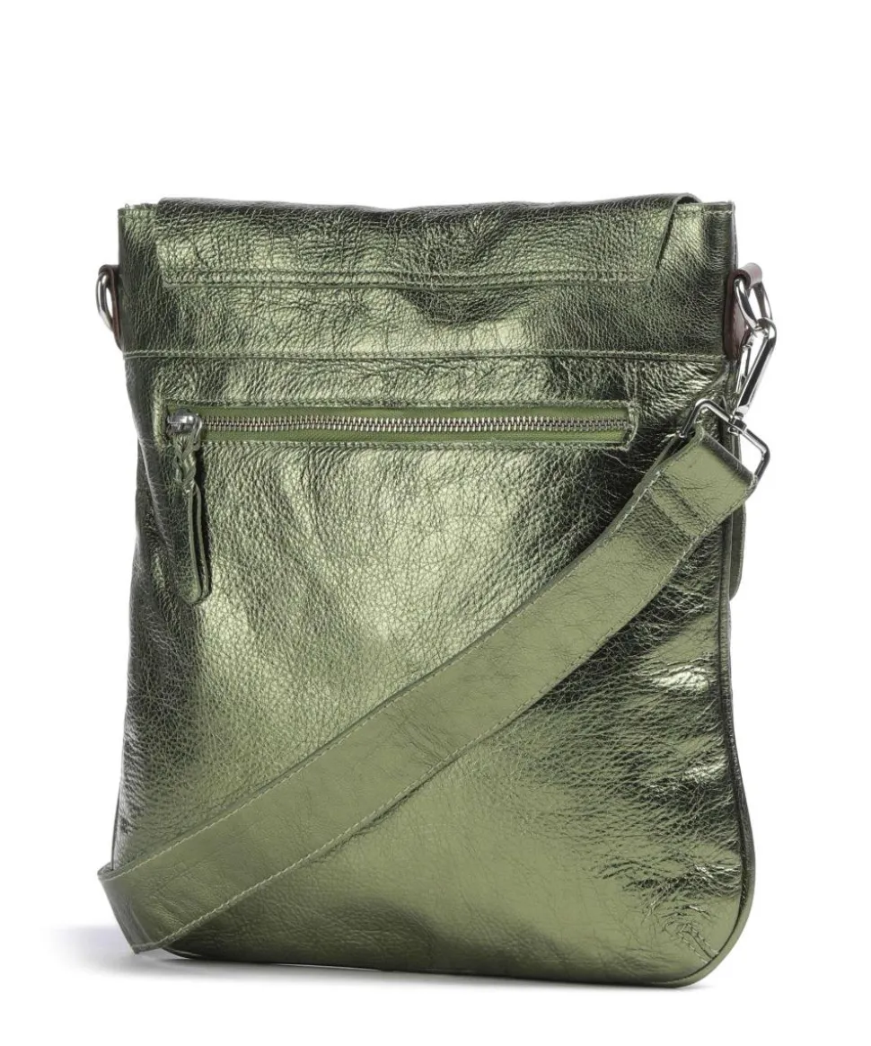 Salvatorgasse 2 Umhängetasche genarbtes Rindsleder dunkelgrün