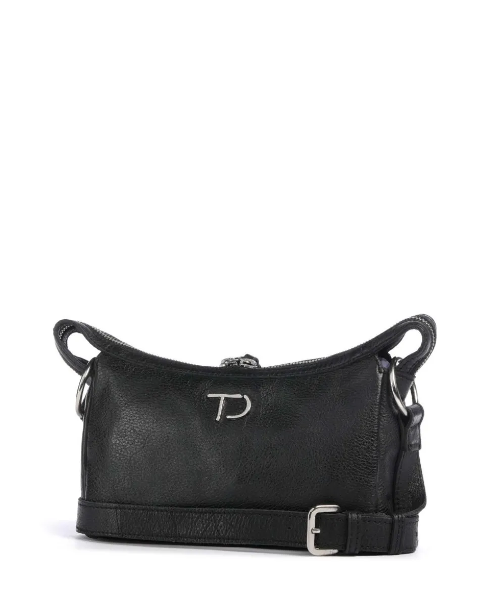 Salvatorianerplatz 4 Schultertasche genarbtes Rindsleder schwarz