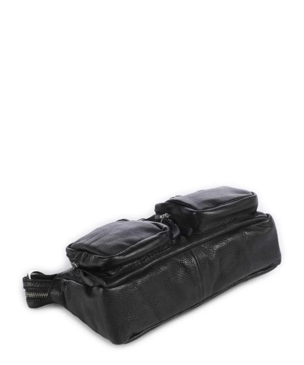 Salvatorianerplatz 4 Schultertasche genarbtes Rindsleder schwarz