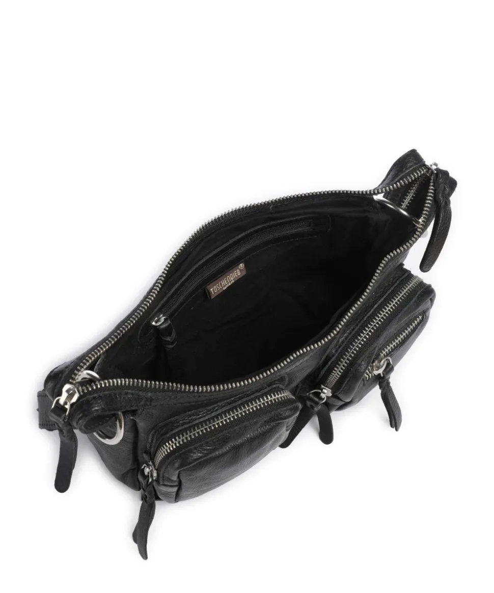 Salvatorianerplatz 4 Schultertasche genarbtes Rindsleder schwarz