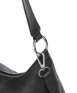 Salvatorianerplatz 3 Schultertasche genarbtes Rindsleder schwarz