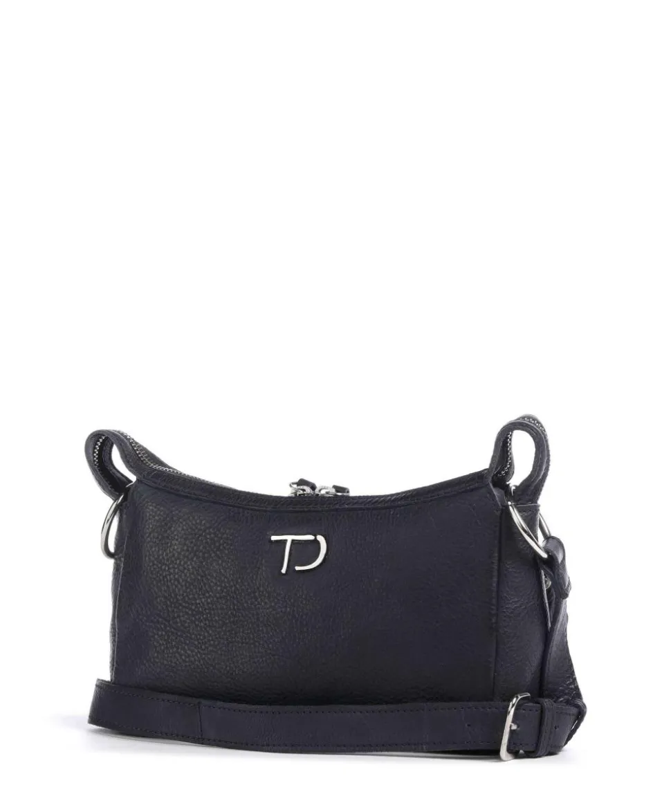 Salvatorianerplatz 4 Schultertasche genarbtes Rindsleder navy