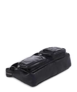 Salvatorianerplatz 4 Schultertasche genarbtes Rindsleder navy