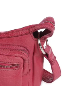 Salvatorianerplatz 4 Schultertasche genarbtes Rindsleder pink