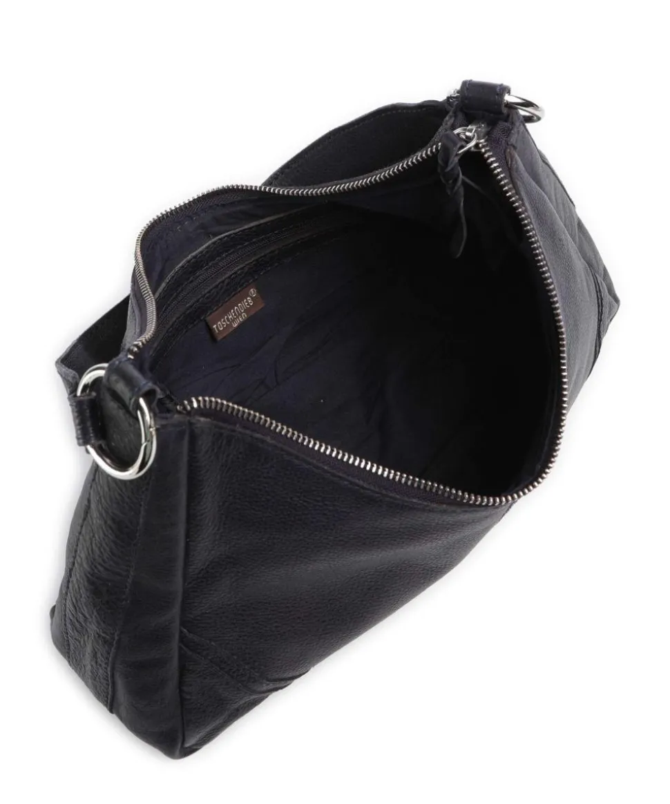 Salvatorianerplatz 3 Schultertasche genarbtes Rindsleder navy