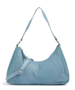 Salvatorianerplatz 3 Schultertasche genarbtes Rindsleder blau