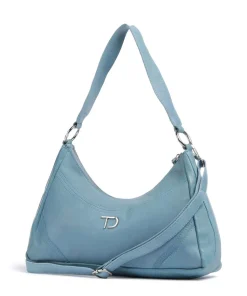 Salvatorianerplatz 3 Schultertasche genarbtes Rindsleder blau