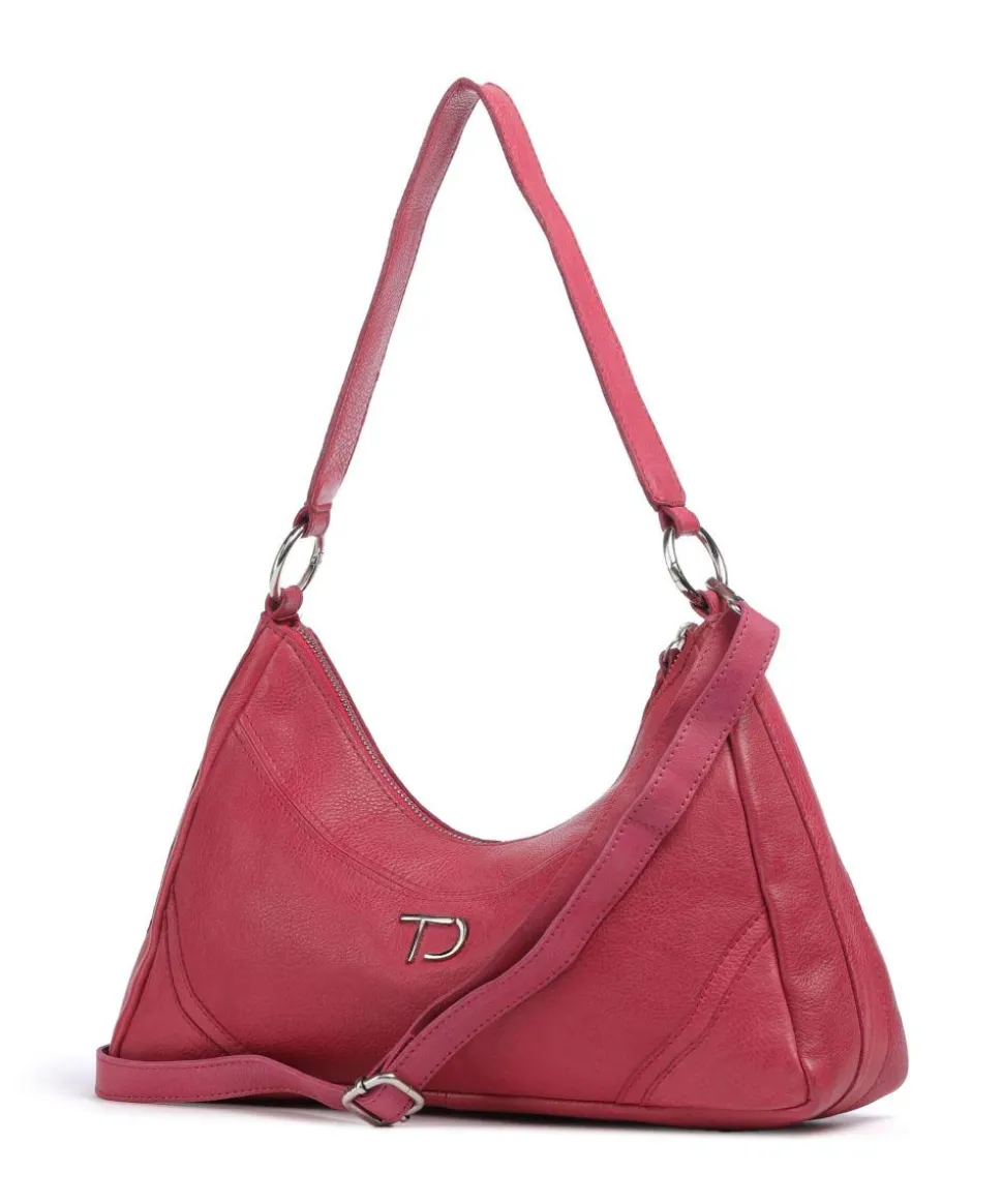 Salvatorianerplatz 3 Schultertasche genarbtes Rindsleder pink