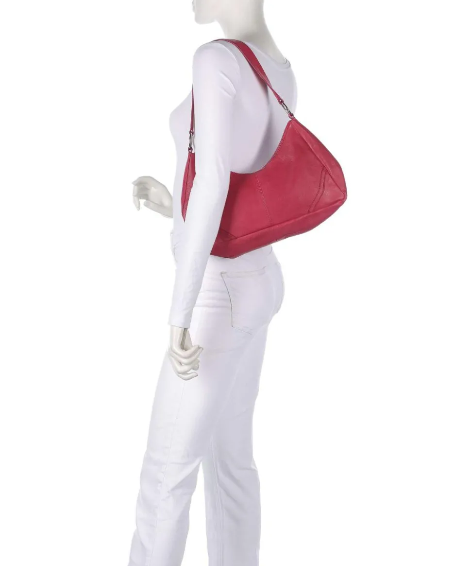 Salvatorianerplatz 3 Schultertasche genarbtes Rindsleder pink