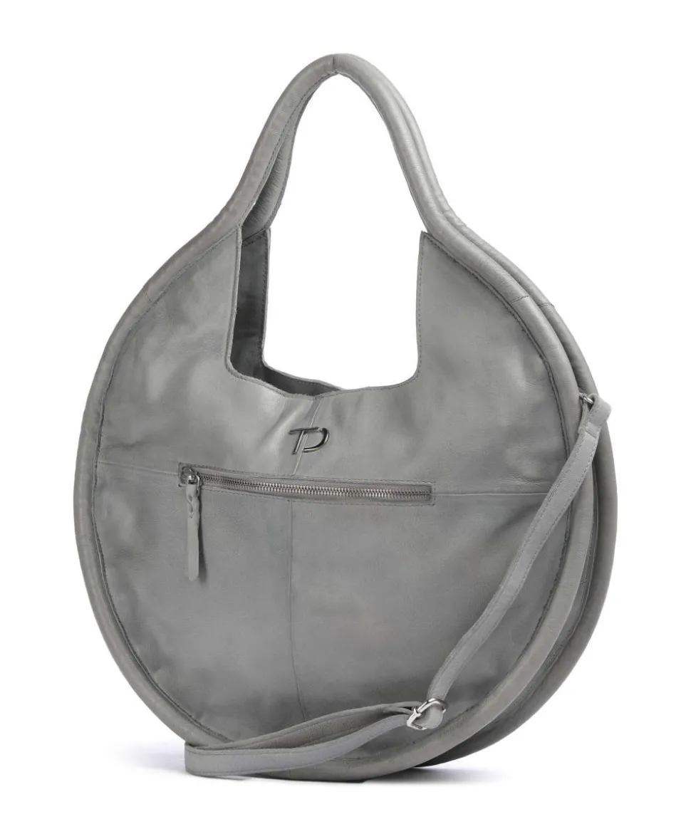 Salvatorianerplatz 5 Shopper genarbtes Rindsleder grau