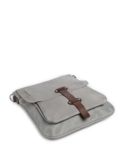 Salvatorianerplatz 2 Umhängetasche genarbtes Rindsleder grau