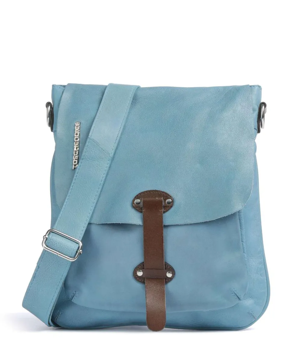 Salvatorianerplatz 2 Umhängetasche genarbtes Rindsleder blau