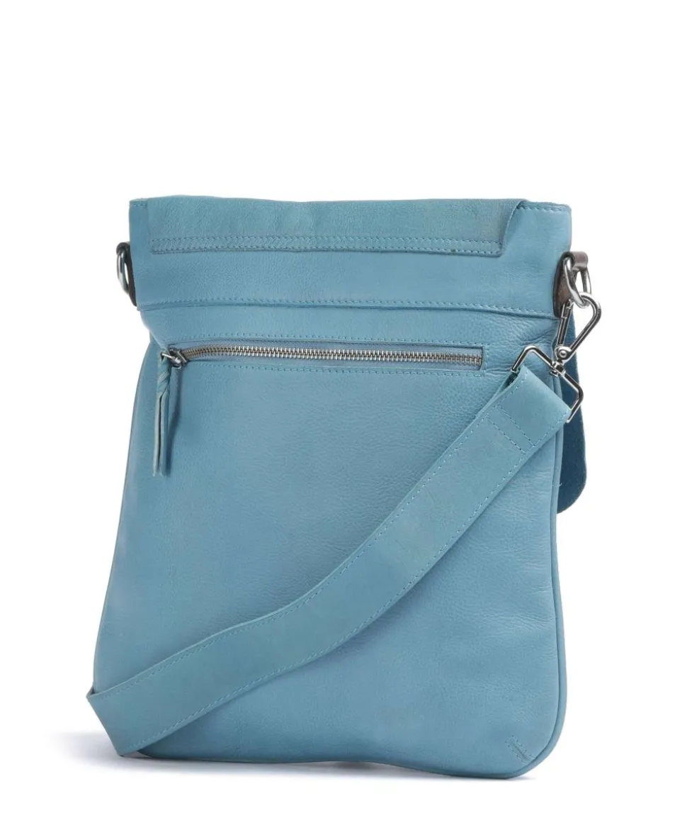 Salvatorianerplatz 2 Umhängetasche genarbtes Rindsleder blau