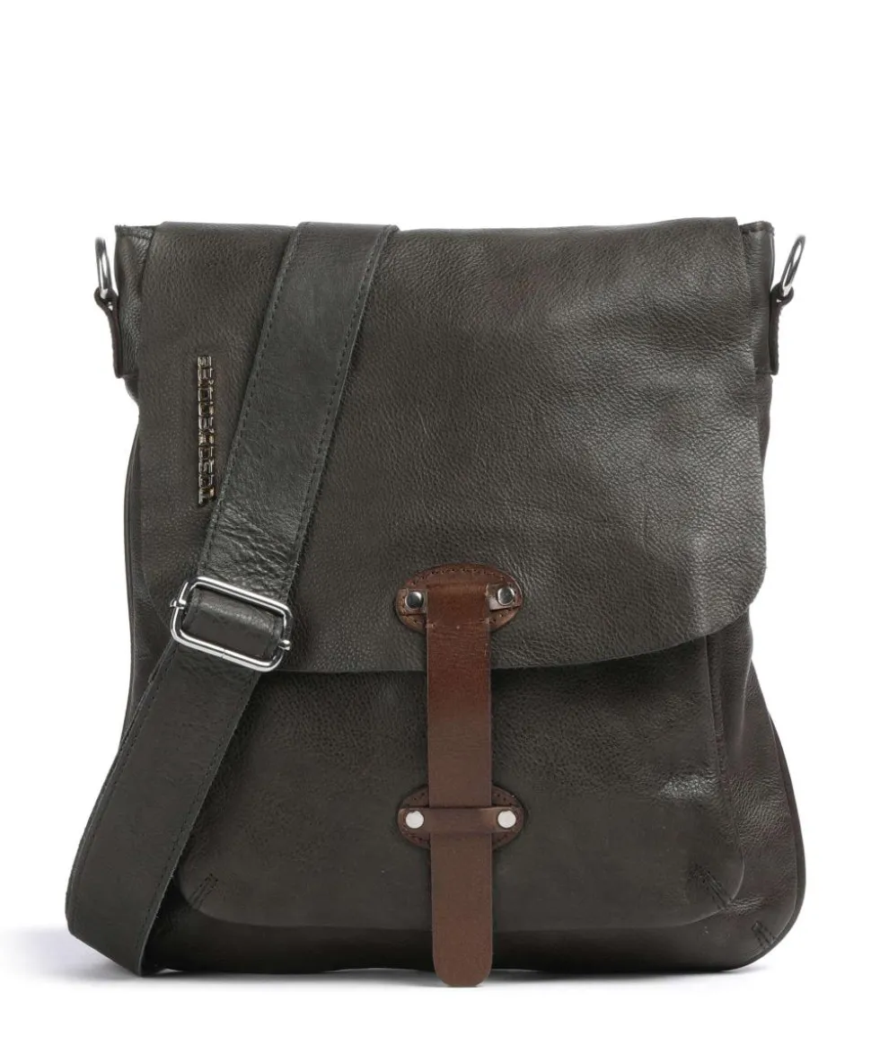 Salvatorianerplatz 2 Umhängetasche genarbtes Rindsleder dunkelgrün