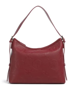 Samba Re Beuteltasche Lederimitat dunkelrot