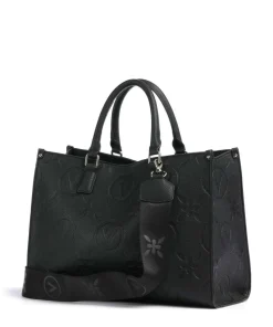 Samba Re Handtasche Lederimitat schwarz