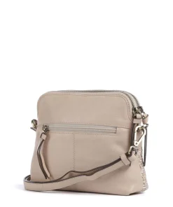 Samos Umhängetasche fein genarbtes Rindsleder beige