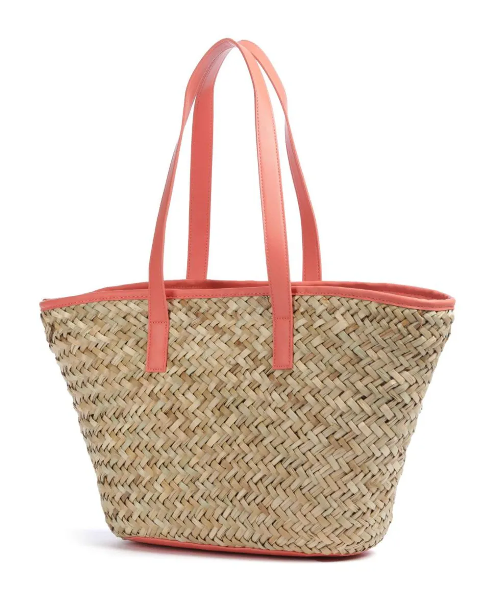 Samuela Shopper Bast beige/rot