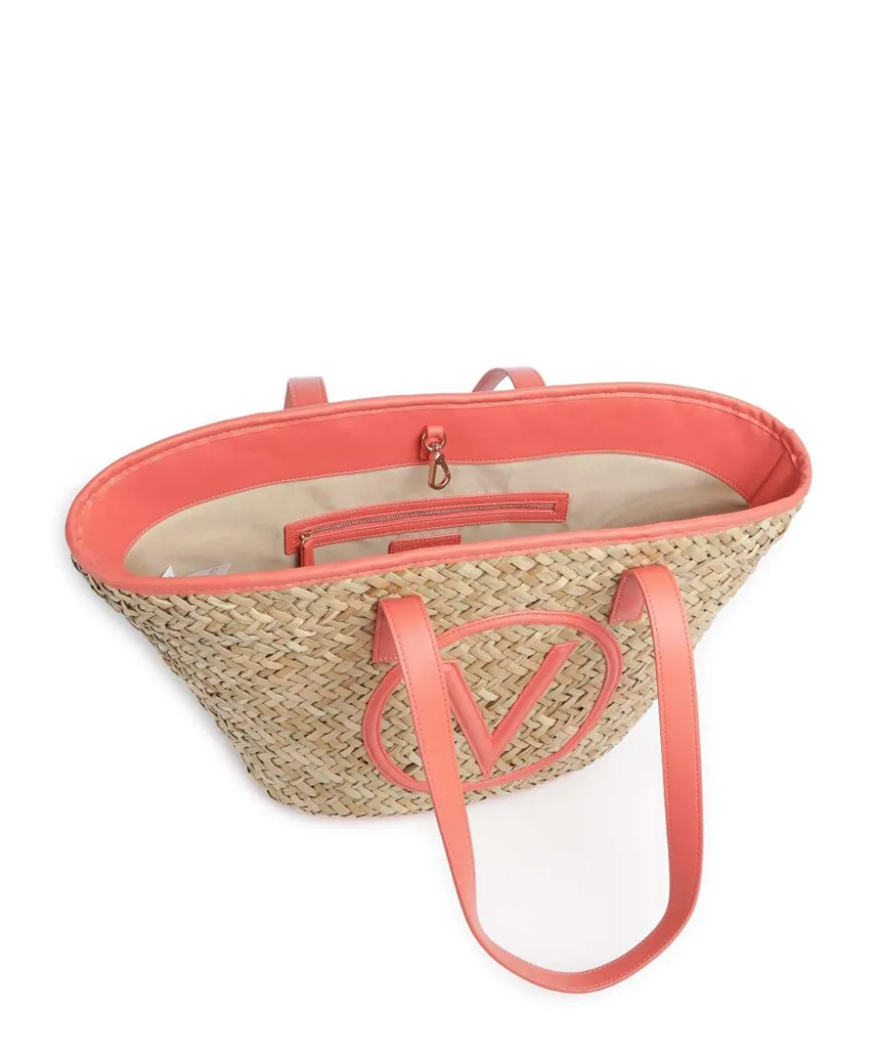 Samuela Shopper Bast beige/rot