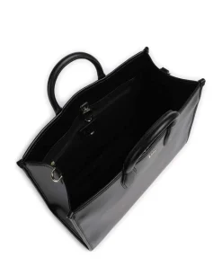 Sandy Handtasche Lederimitat schwarz