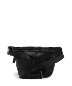 Santarcangelo Umhängetasche fein genarbtes Rindsleder schwarz