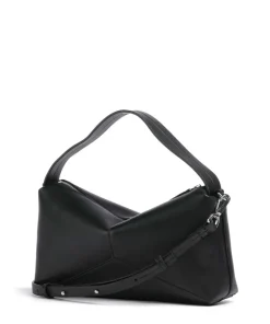 Sanya S Handtasche Lederimitat schwarz