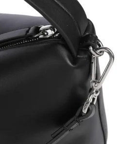 Sanya S Handtasche Lederimitat schwarz