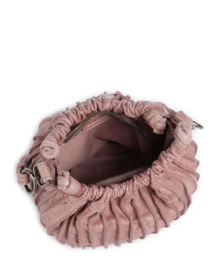 Say Hello Umhängetasche genarbtes Leder rosa