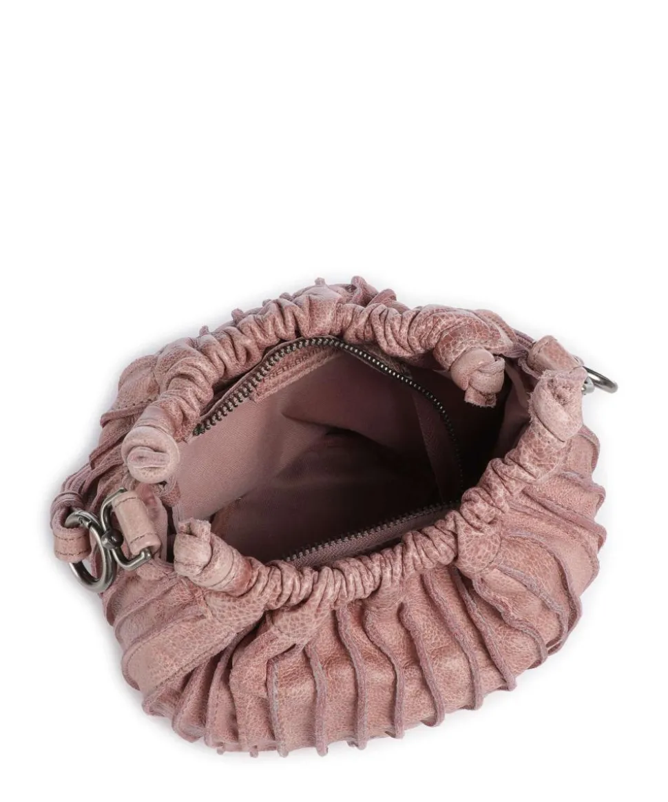 Say Hello Umhängetasche genarbtes Leder rosa