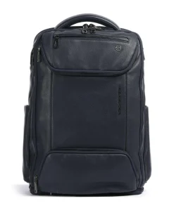 S134BM Rucksack 15″ genarbtes Rindsleder dunkelblau