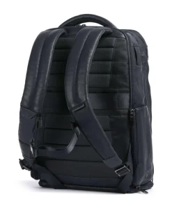 S134BM Rucksack 15″ genarbtes Rindsleder dunkelblau