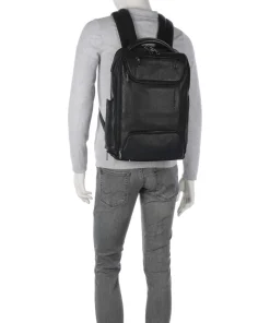S134BM Rucksack 15″ genarbtes Rindsleder schwarz