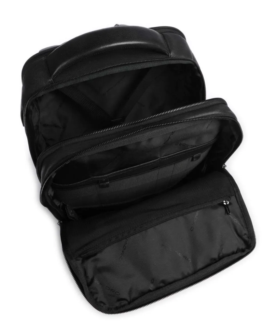 S134BM Rucksack 15″ genarbtes Rindsleder schwarz