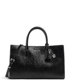 Scarlett Medium Handtasche geprägtes Rindsleder schwarz