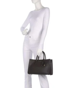 Scarlett Medium Handtasche genarbtes Rindsleder dunkelbraun