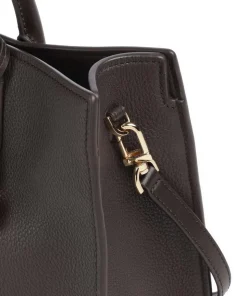 Scarlett Medium Handtasche genarbtes Rindsleder dunkelbraun