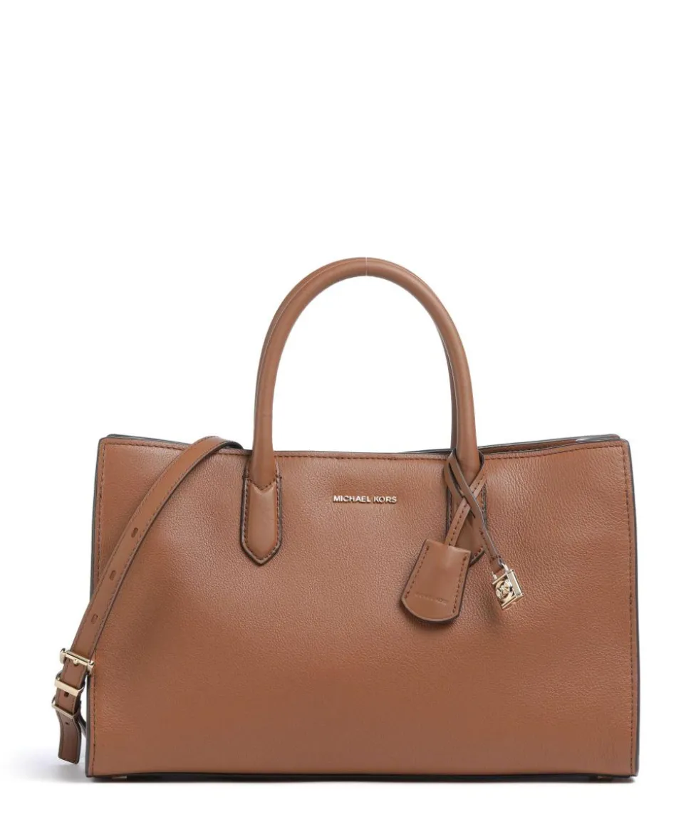 Scarlett Medium Handtasche genarbtes Rindsleder braun