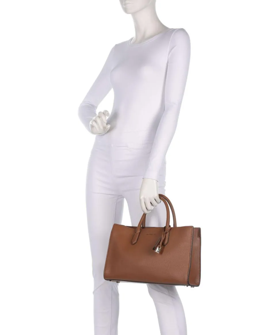 Scarlett Medium Handtasche genarbtes Rindsleder braun