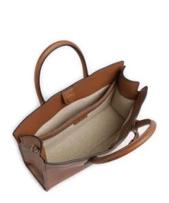 Scarlett Medium Handtasche genarbtes Rindsleder braun