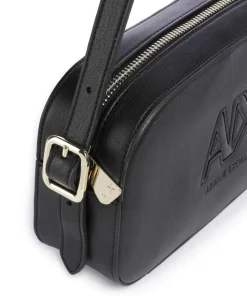 Scarlett Schultertasche Lederimitat schwarz