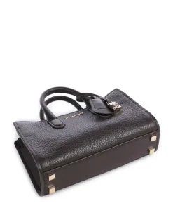 Scarlett XS Handtasche genarbtes Rindsleder dunkelbraun