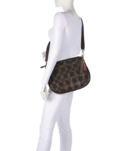 Schubertgasse 4 Umhängetasche genarbtes Rindsleder dunkelgrün