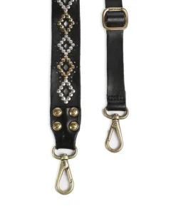 Schulterriemen fein genarbtes Rindsleder schwarz