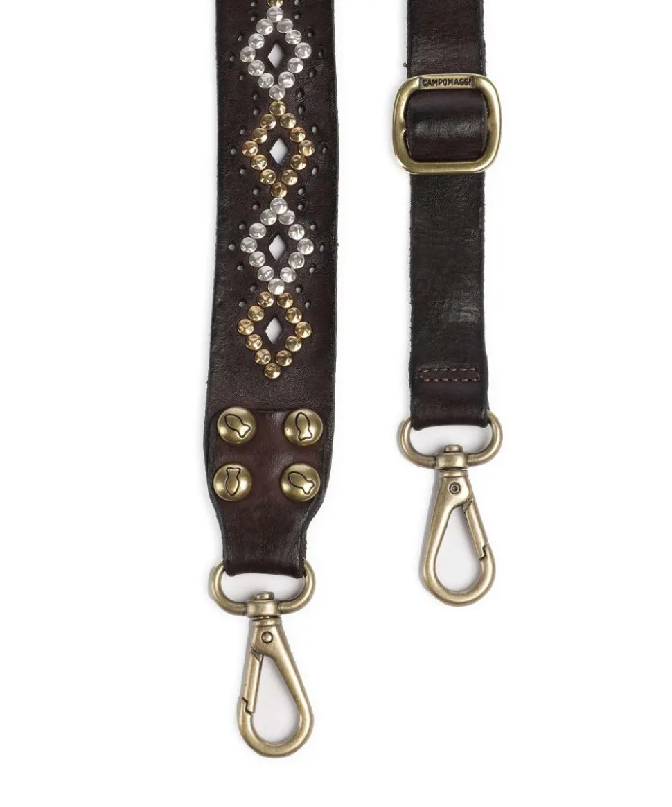 Schulterriemen fein genarbtes Rindsleder dunkelbraun