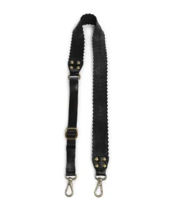 Schulterriemen genarbtes Rindsleder schwarz